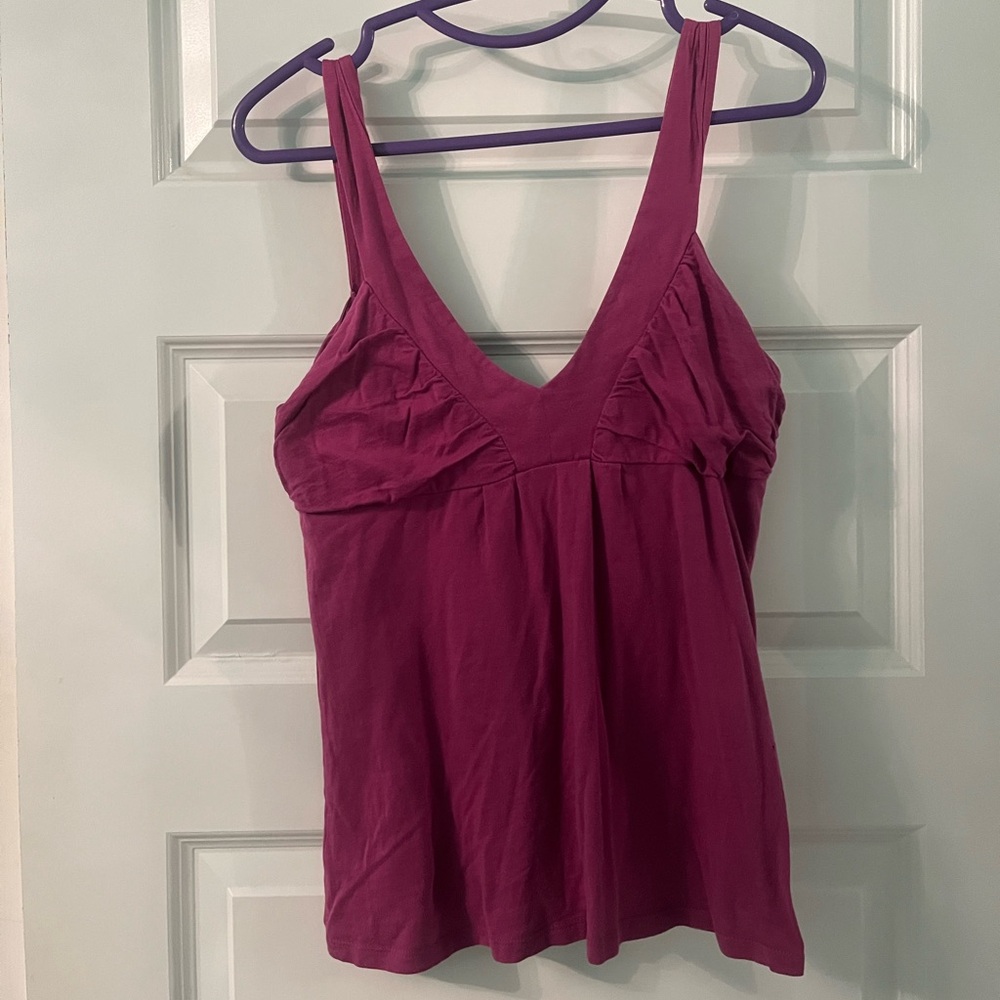 Smart set magenta empire waist tank top size small - read!